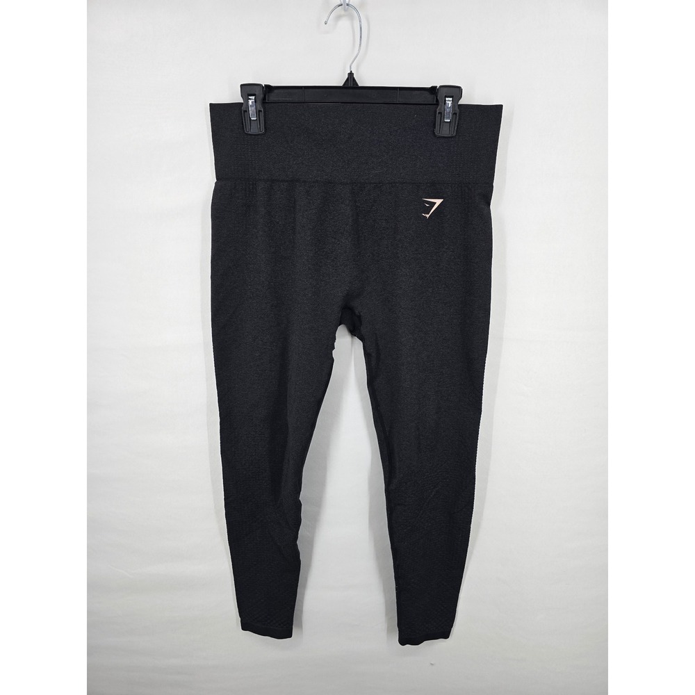 Gymshark Vital Seamless 2.0 Leggings Black Marl High Waisted Size Large XL